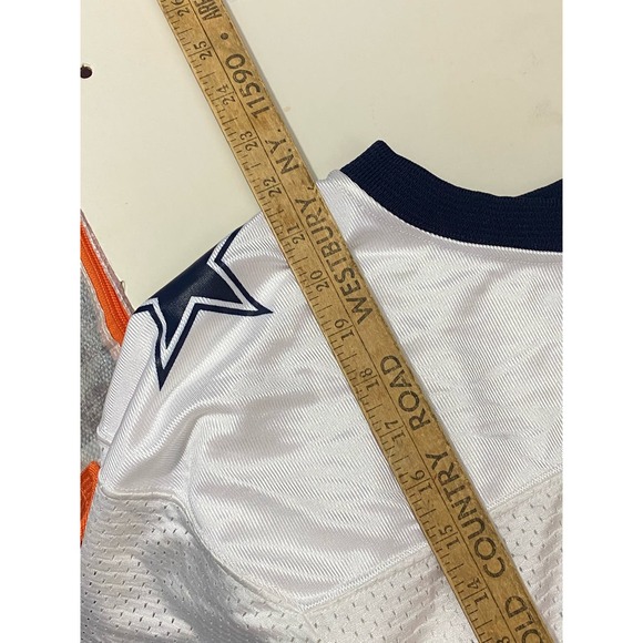 Dallas Cowboys Jersey Youth Large #65 Short Sleeve Football White Blue - Picture 4 of 11